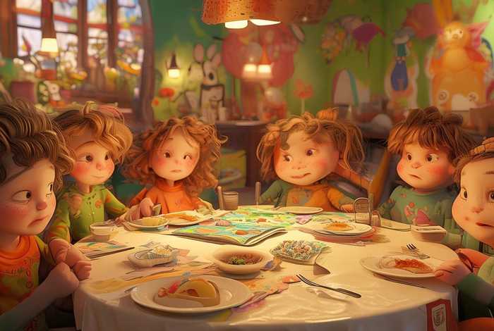 儿童故事在外吃饭 - 吃饭幼儿故事