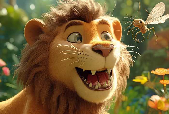 儿童故事蚊子和狮子、蚊子和狮子儿童故事表演