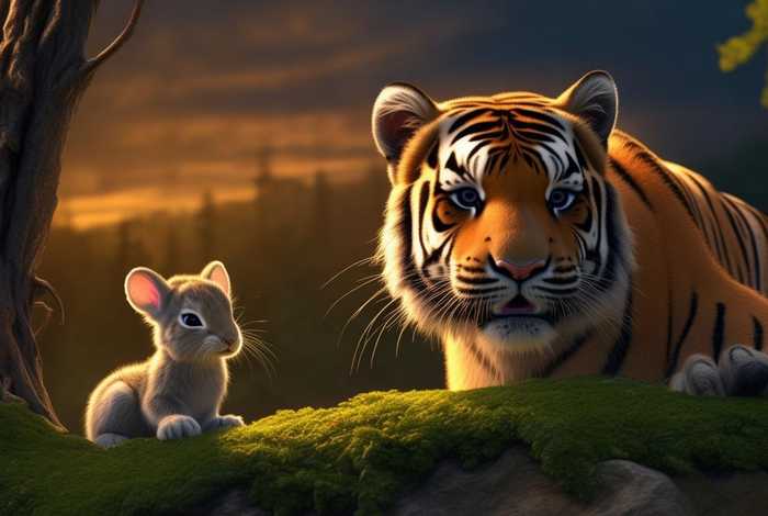 儿童睡前故事老虎吃兔子（老虎吃兔子的故事350字）