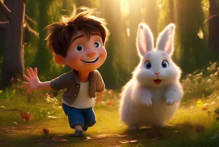 儿童经典小故事跟屁虫、跟屁虫小白兔故事文字版