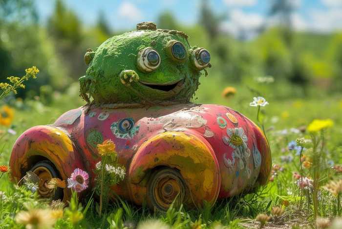 儿童故事《泥罐人》；泥罐车图片儿童