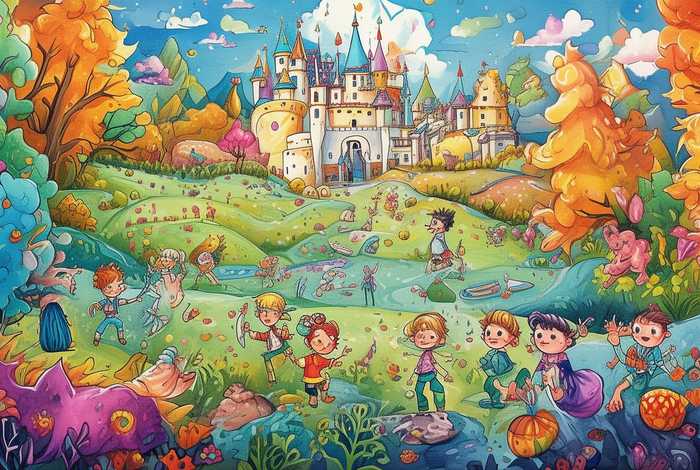 儿童故事手绘画、儿童童话故事手绘画 儿童故事手绘画、儿童童话故事手绘画