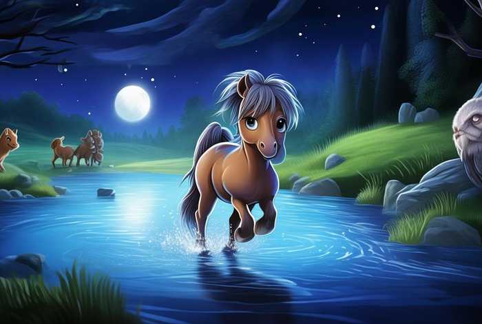 儿童睡前故事小马过河故事 - 睡前故事,小马过河