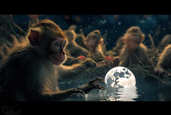 儿童睡前故事音频大全猴子捞月亮 - 幼儿睡前故事猴子捞月亮