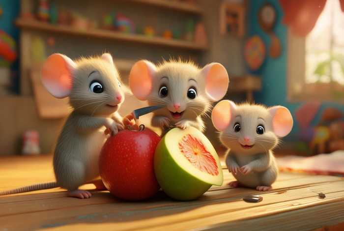 儿童睡前故事六只老鼠卖西瓜 三只小老鼠吃西瓜的故事 儿童睡前故事六只老鼠卖西瓜 三只小老鼠吃西瓜的故事
