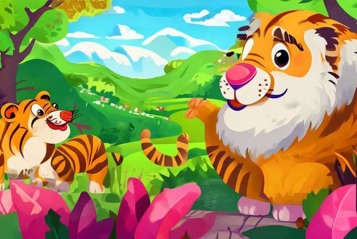 儿童口才故事表演老虎问路；小老虎问路的故事表演视频