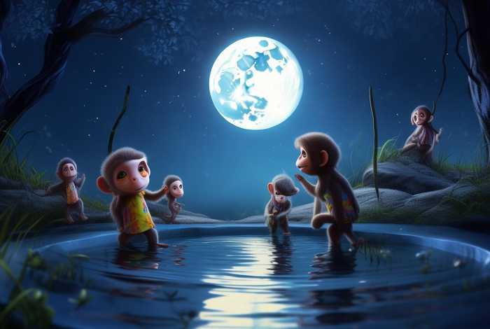 儿童睡前故事精选、儿童睡前故事精选版猴子捞月亮 儿童睡前故事精选、儿童睡前故事精选版猴子捞月亮