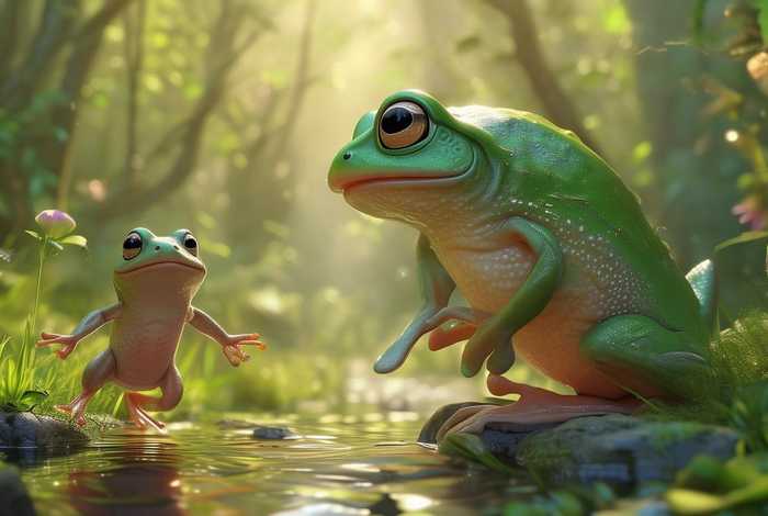 儿童故事青蛙妈妈找宝宝 - 儿童故事青蛙找妈妈