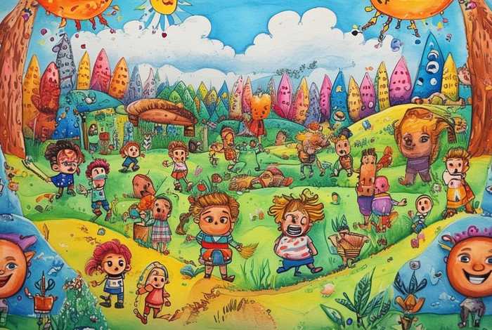 儿童故事水粉画 - 幼儿故事水粉画 儿童故事水粉画 - 幼儿故事水粉画