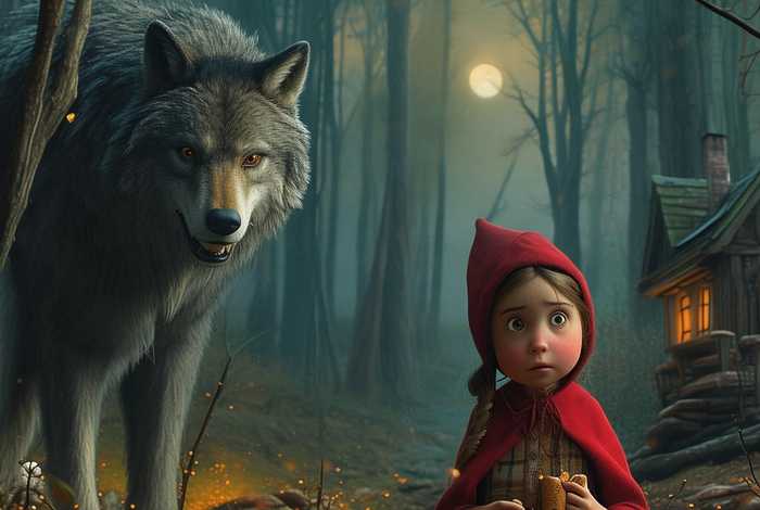 儿童睡前故事大灰狼；大灰狼小红帽睡前故事