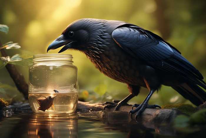 儿童睡前故事乌鸦喝水文字，少儿睡前故事乌鸦喝水