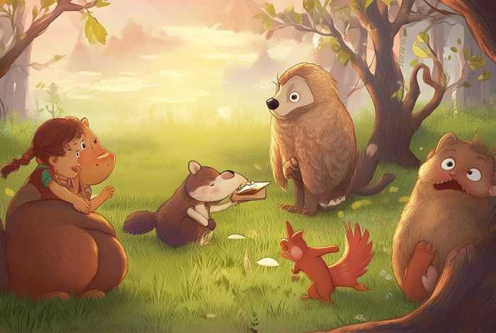 儿童故事动物和人的故事，动物和人之间的故事