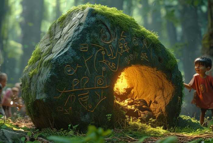 儿童故事会动的大石头（会动的大石头 故事）