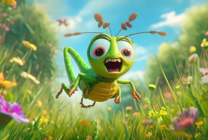 儿童故事视频蚂蚱 - 小蚂蚱的故事视频