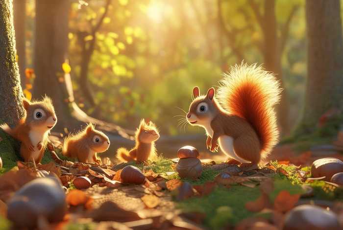 儿童绘本故事小松鼠找栗子,小松鼠找朋友绘本故事 儿童绘本故事小松鼠找栗子,小松鼠找朋友绘本故事