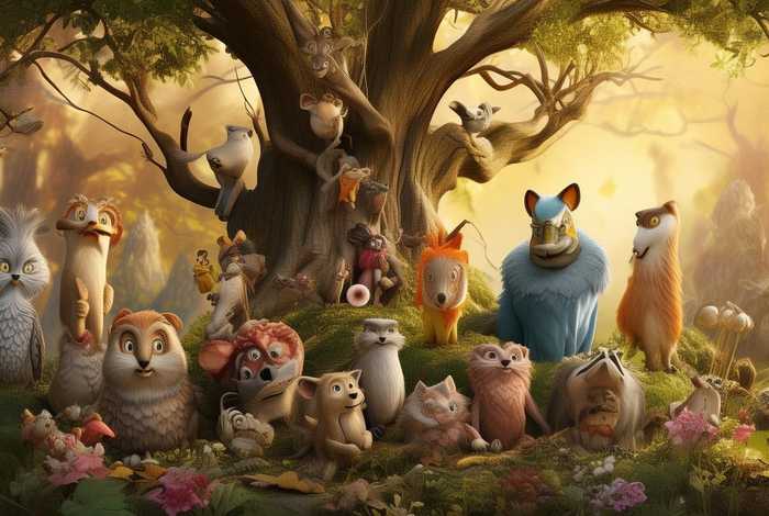 20个经典动物寓言故事、20个经典动物寓言故事图片