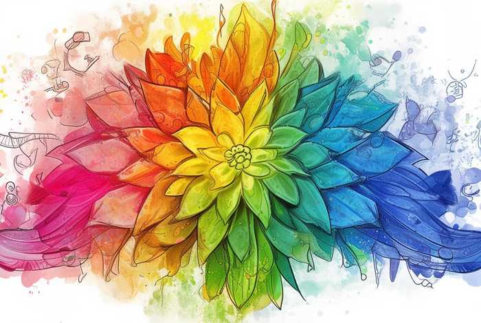 儿童故事七色花封面简单手抄报简单 七色花故事手抄报简笔画