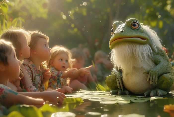 儿童故事听青蛙爷爷讲故事（儿童讲青蛙王子故事）