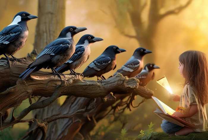 儿童故事大全七只乌鸦（小孩听故事书大全故事七只乌鸦）