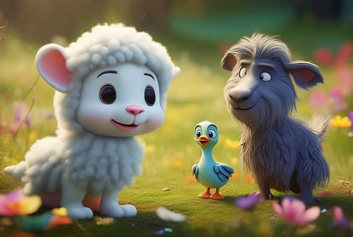 儿童故事大全小羊和小鸭、幼儿故事小羊和狼视频