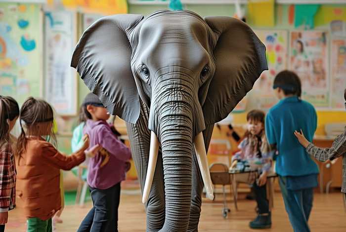 儿童故事盲人摸象ppt - 盲人摸象的ppt幼儿园