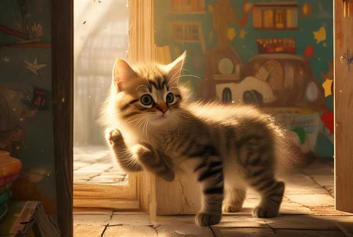 儿童故事小猫敲门；小猫敲门儿童故事