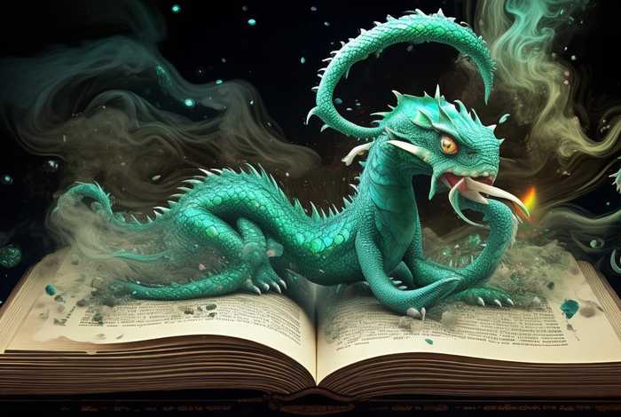 儿童故事书本里的大怪物 - 书本里面的故事