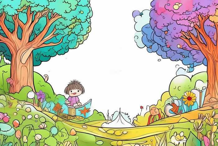 a4纸打印故事绘本涂色素材；打印故事绘本涂色模板