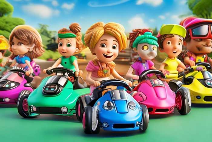 儿童卡丁车海报 儿童卡丁车宣传海报