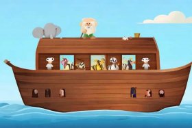 《诺亚方舟》的故事儿童版、诺亚方舟的故事简洁版