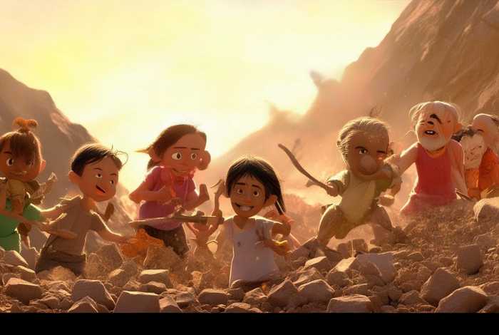 儿童故事动画愚公移山 - 愚公移山的故事动画片