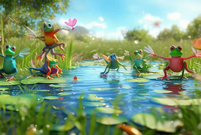 儿童故事大全池塘里的青蛙 - 池塘里的蛙的故事