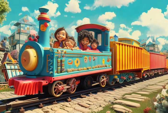 儿童故事火车集装箱 - 集装箱车的故事