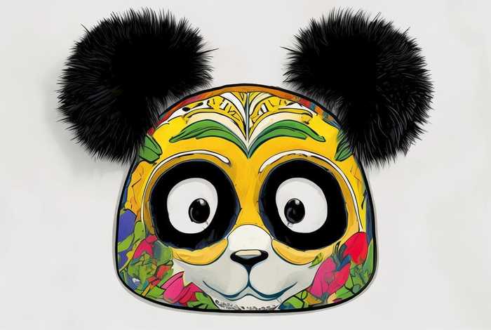 儿童熊猫头套制作图纸、儿童熊猫头套制作图纸教程