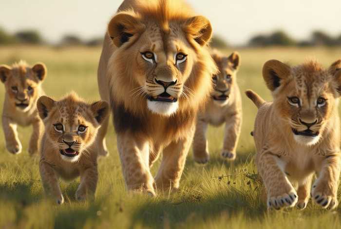 儿童动画片小狮子的故事、小狮子一家动画片儿童故事