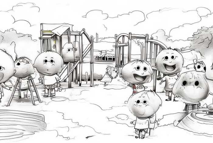 儿童玩耍场景图 儿童玩耍场景图片简笔画 儿童玩耍场景图 儿童玩耍场景图片简笔画