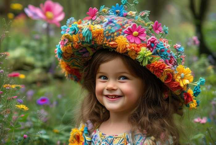 儿童故事小姑娘的帽子，小姑娘的小花帽故事