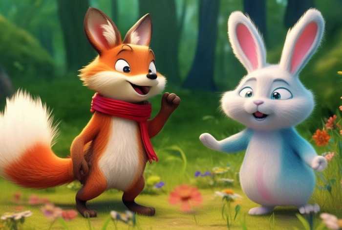 儿童故事狐狸和兔子视频 狐狸和兔子故事表演视频