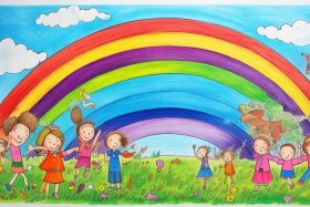儿童彩虹颜色故事；彩虹的颜色儿童画