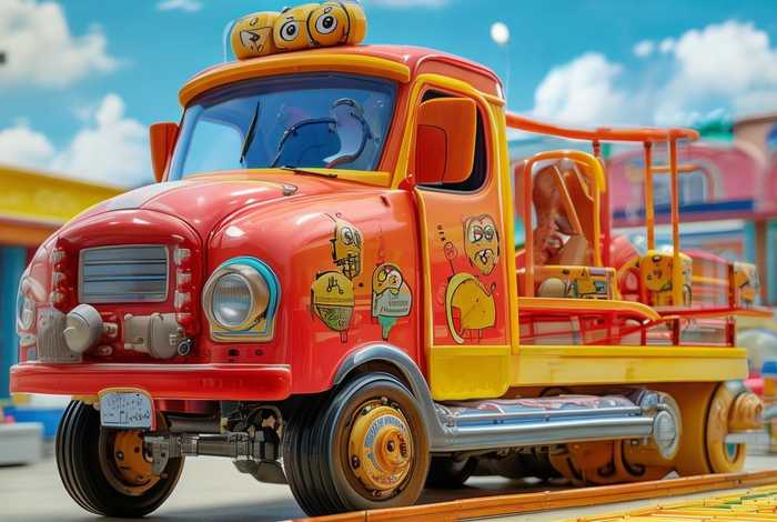 儿童玩具会讲故事的快递运输车，儿童玩具车怎么寄快递