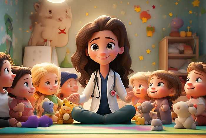 儿童讲医生的故事；讲故事的儿科医生