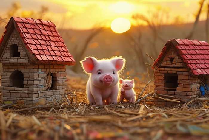 儿童睡前故事3只小猪盖房子 故事大全 睡前故事三只小猪盖房子