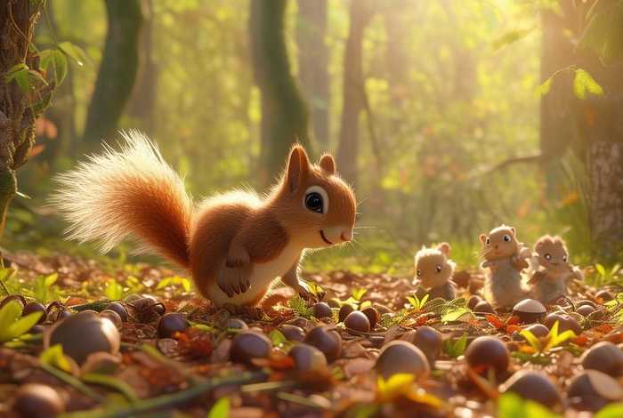儿童绘本故事小松鼠找栗子,小松鼠找朋友绘本故事 儿童绘本故事小松鼠找栗子,小松鼠找朋友绘本故事
