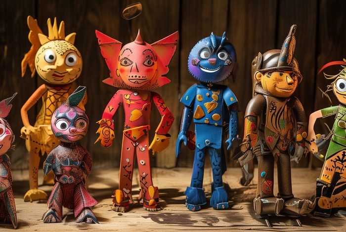 儿童手工皮影制作图片 儿童手工皮影制作图片大全