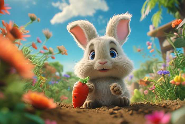 儿童故事大全小白兔拔萝卜（儿童故事3-6岁完整小白兔拔萝卜版）