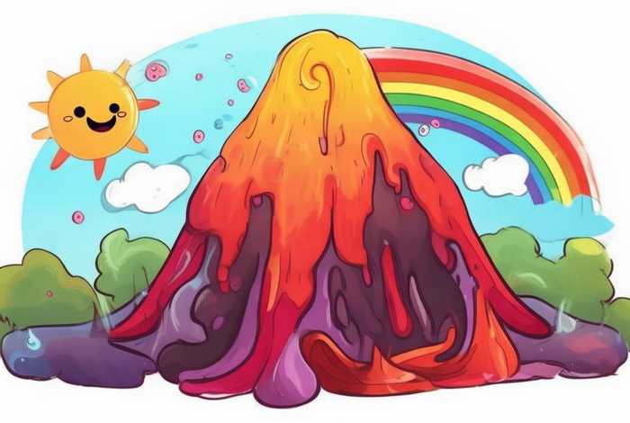 儿童火山爆发是怎样形成的，儿童版火山爆发