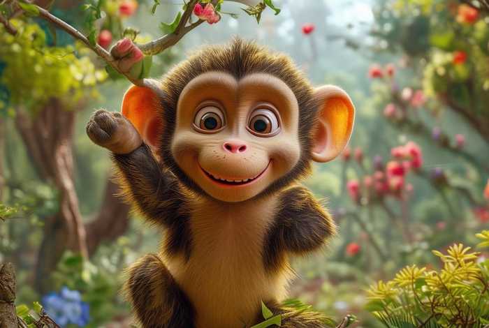 儿童故事小猴摘桃 - 幼儿故事小猴摘桃 儿童故事小猴摘桃 - 幼儿故事小猴摘桃