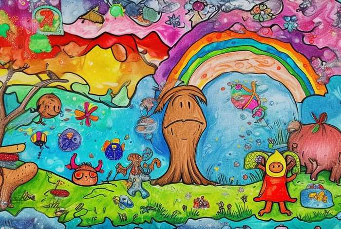 儿童故事书绘画作品（儿童绘画故事书手工作品）