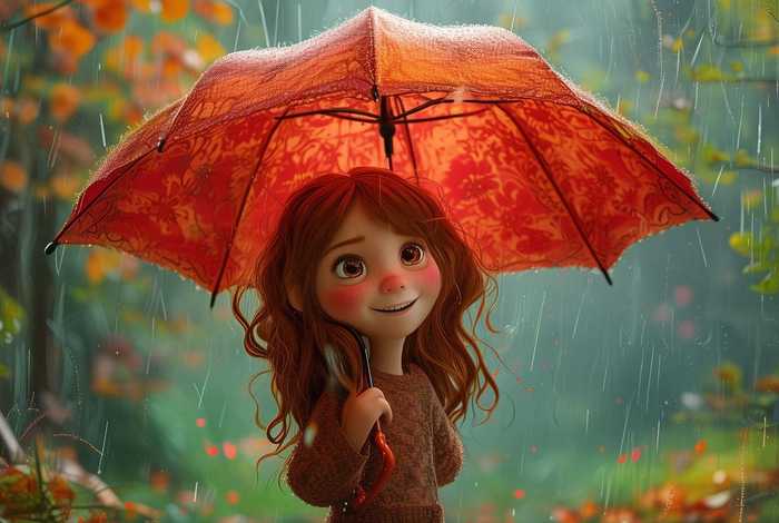 儿童故事书红雨伞全文、红雨伞故事读后感