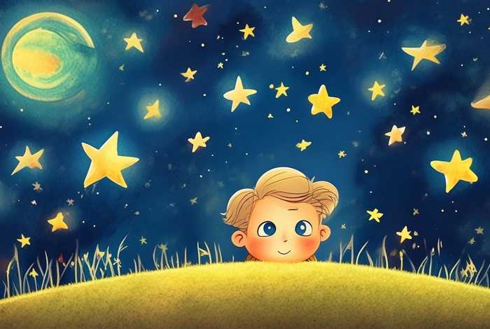 儿童星星故事、有关星星的幼儿故事或绘本